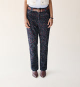 Floral Corduroy 5-Pocket Pants