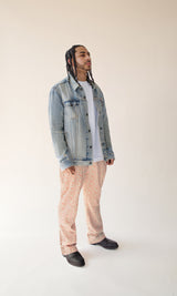 Floral Corduroy 5-Pocket Pants